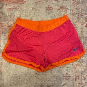 Women’s Mesh Nike Athletic Running Shorts, Pink, Small